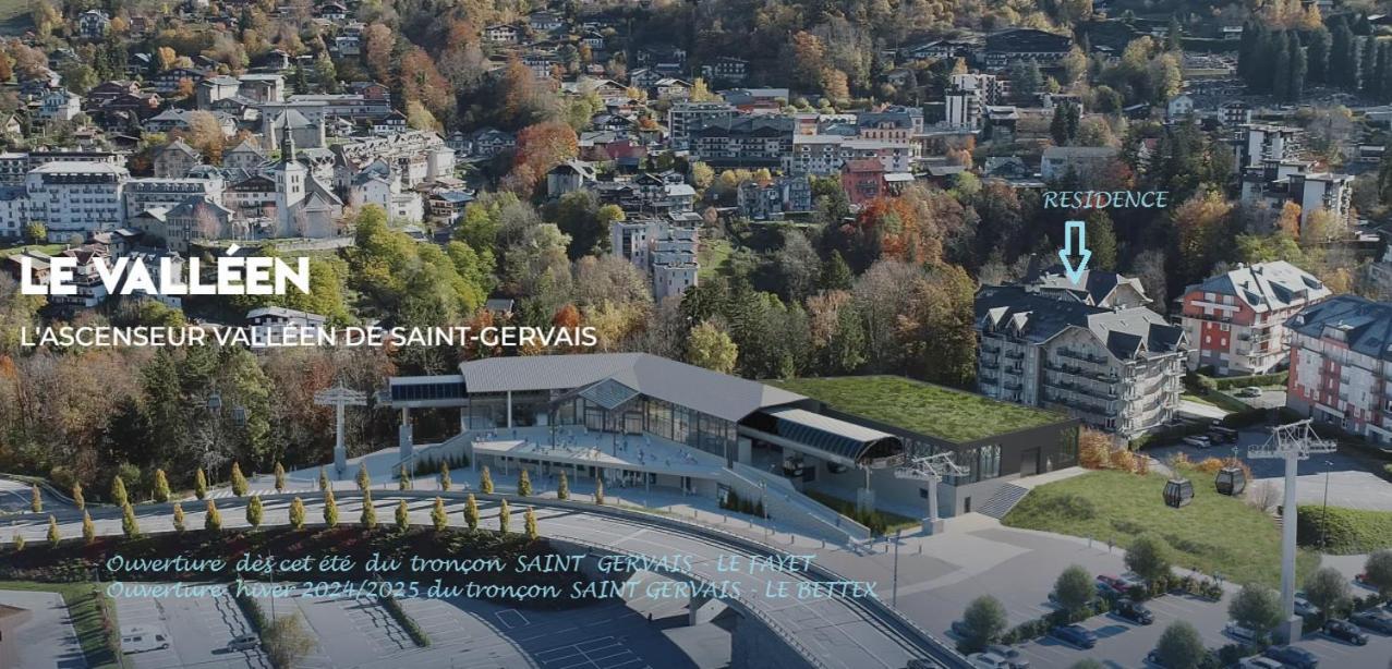 Appartement T2+cabine indépendante au départ des télécabines Saint-Gervais/Bettex/Mont d’Arbois Esterno foto